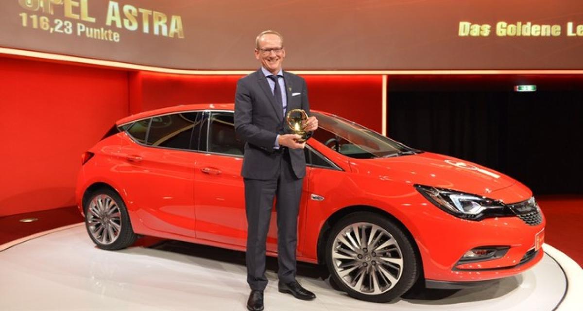 Le Volant d'or 2015 pour l'Opel Astra