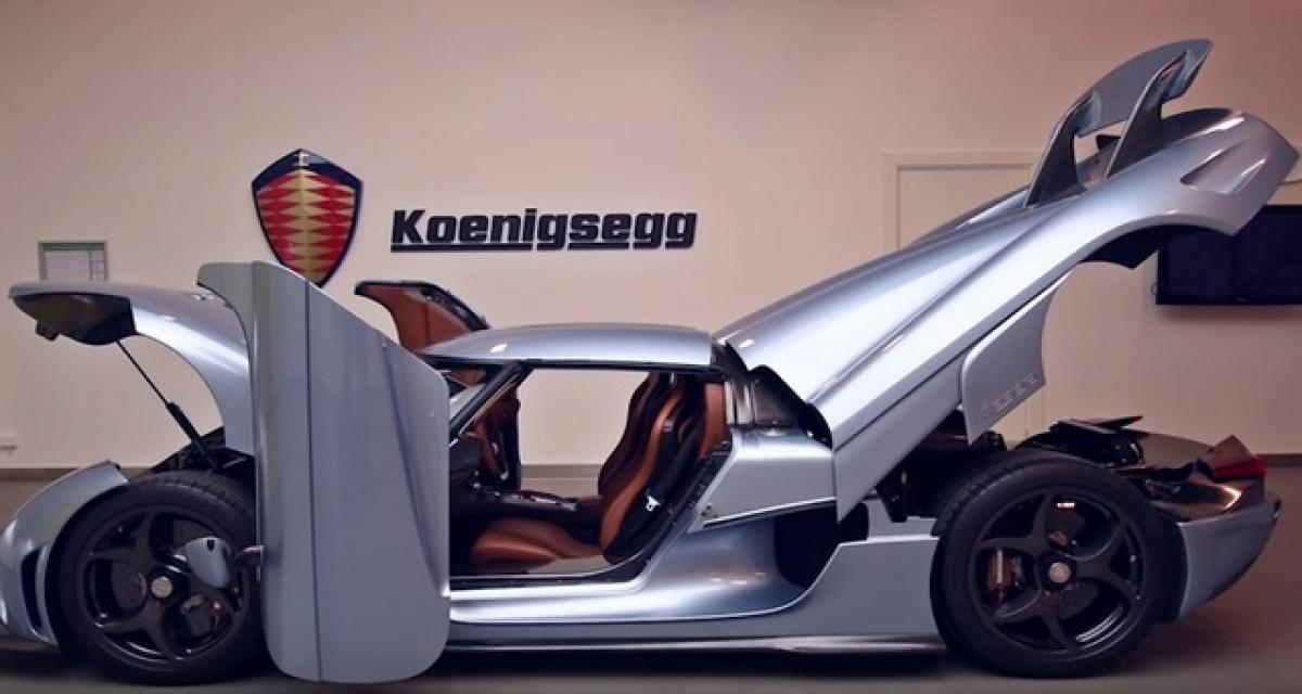 Koenigsegg Regera : une fonction Autoskin simili Transformers