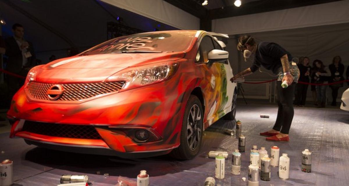 Los Angeles 2015 : Nissan Versa Note Color Studio version street art