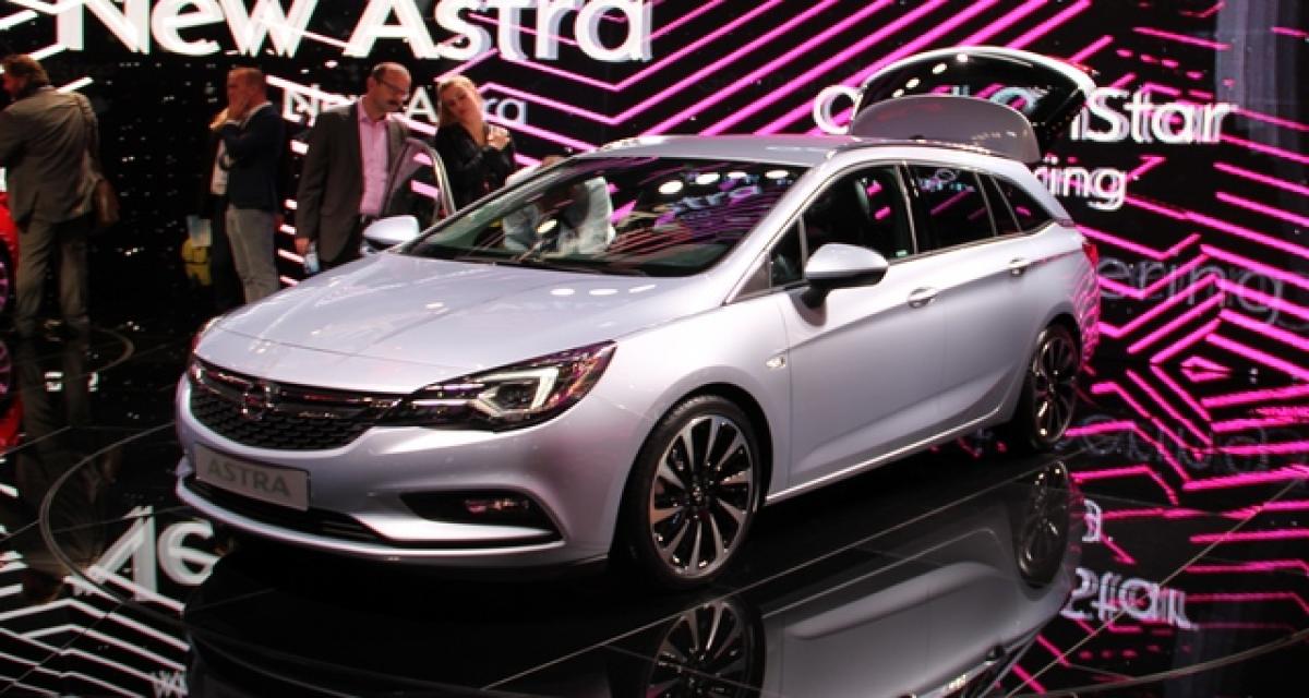 Opel Astra Sports Tourer : les tarifs