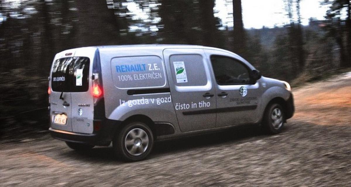 Des Renault Kangoo ZE testés dans des forêts en Slovénie