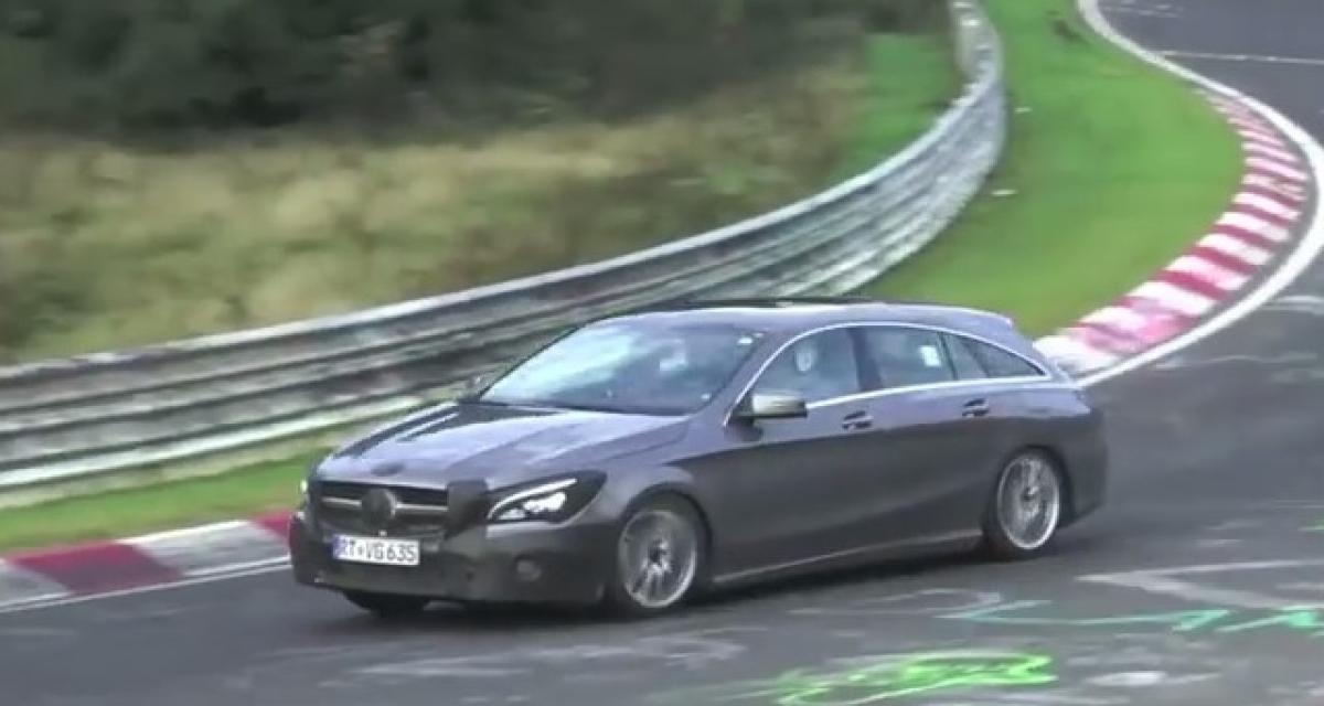 Spyshot : Mercedes CLA Shooting Brake au Nürburgring