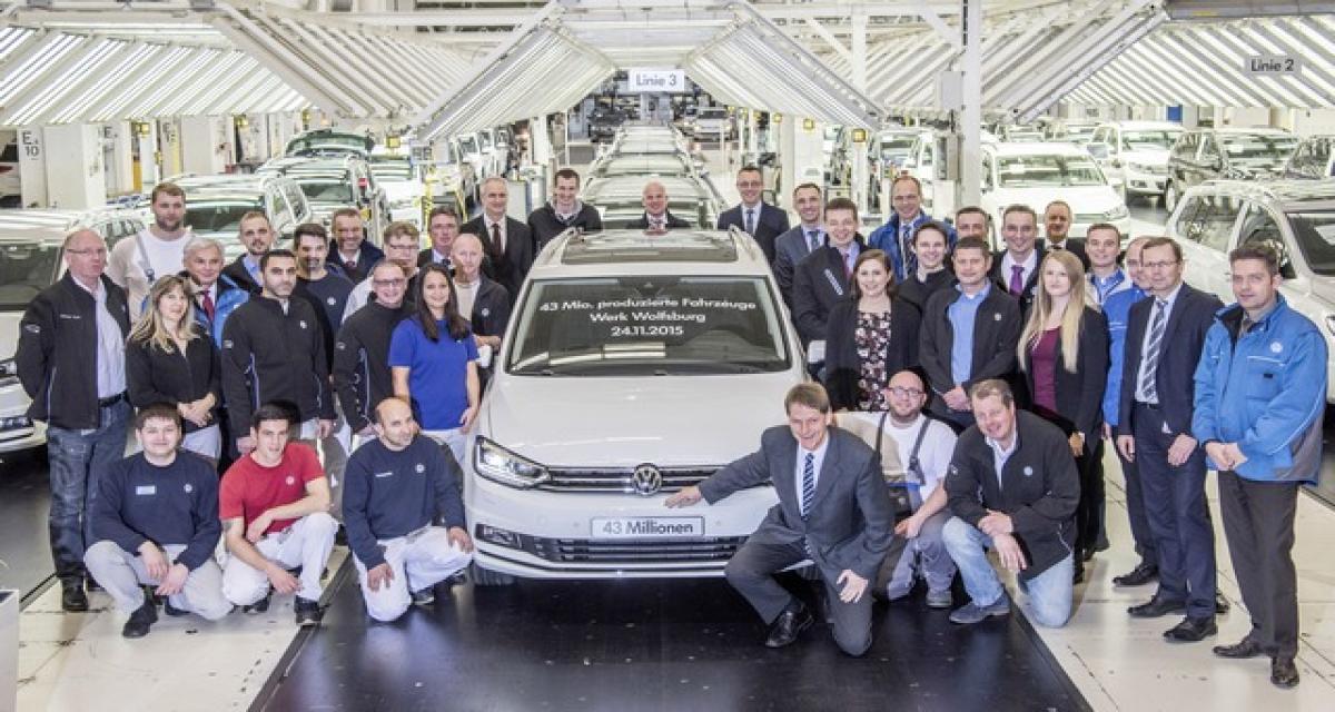 VW : 43 millions d'unités à Wolfsburg