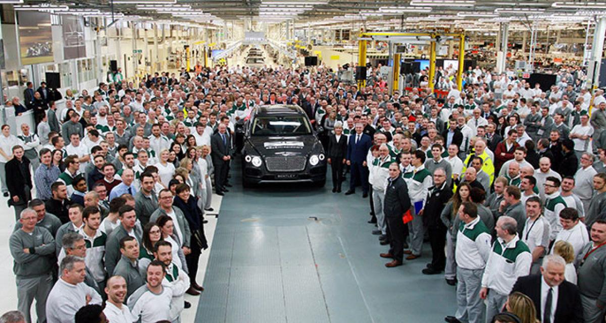 La production du Bentley Bentayga débute