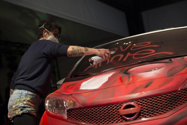  - Los Angeles 2015 : Nissan Versa Note Color Studio version street art 1