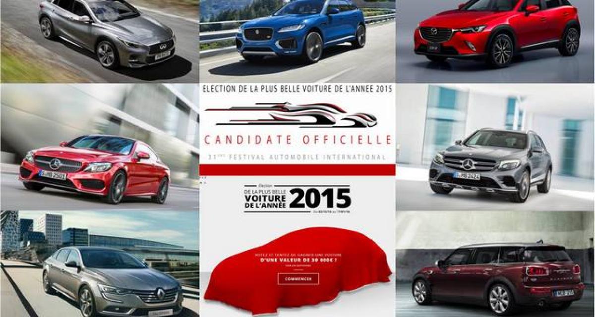 Plus belle voiture de l'année 2015 : les candidates