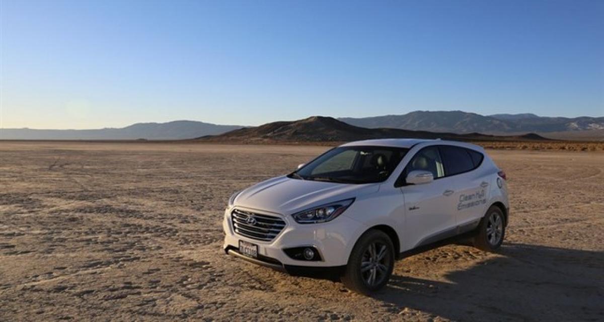 Le Hyundai Tucson Fuel Cell s'offre un record