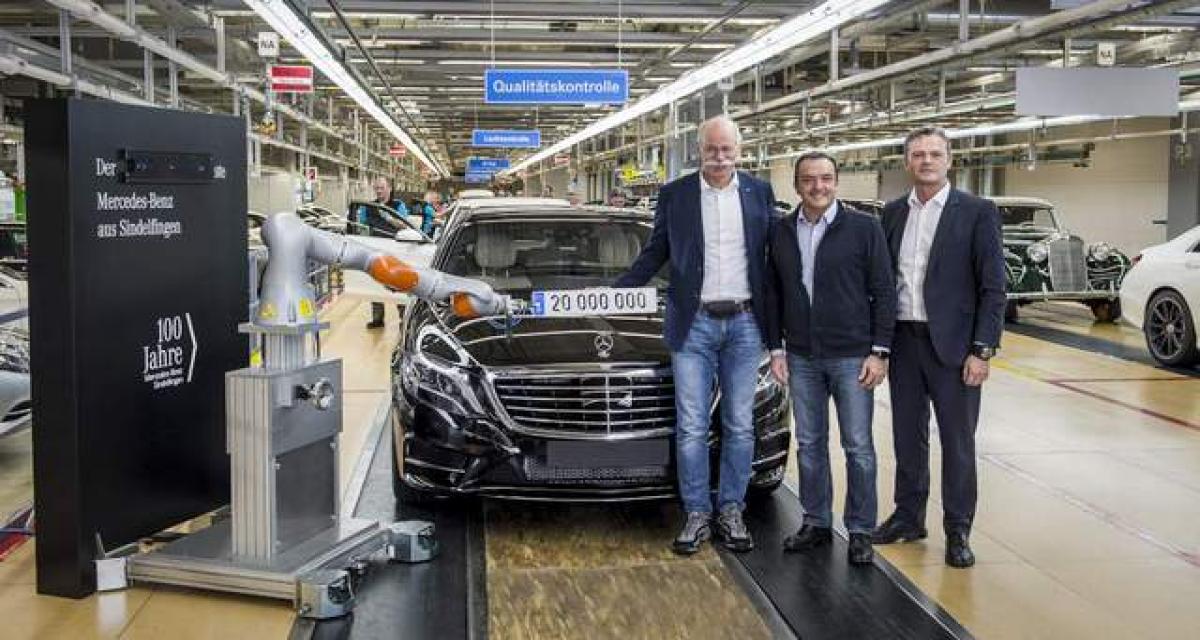 Mercedes : 20 millions d'unités à Sindelfingen