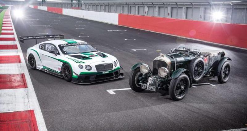  - Bentley Continental GT3 et 4½ Litre Blower ensemble à Silverstone