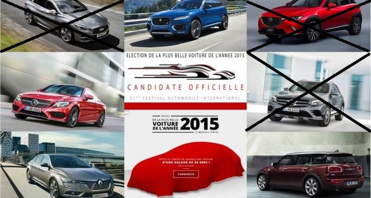 Plus belle voiture de l’année 2015 : les quatre finalistes