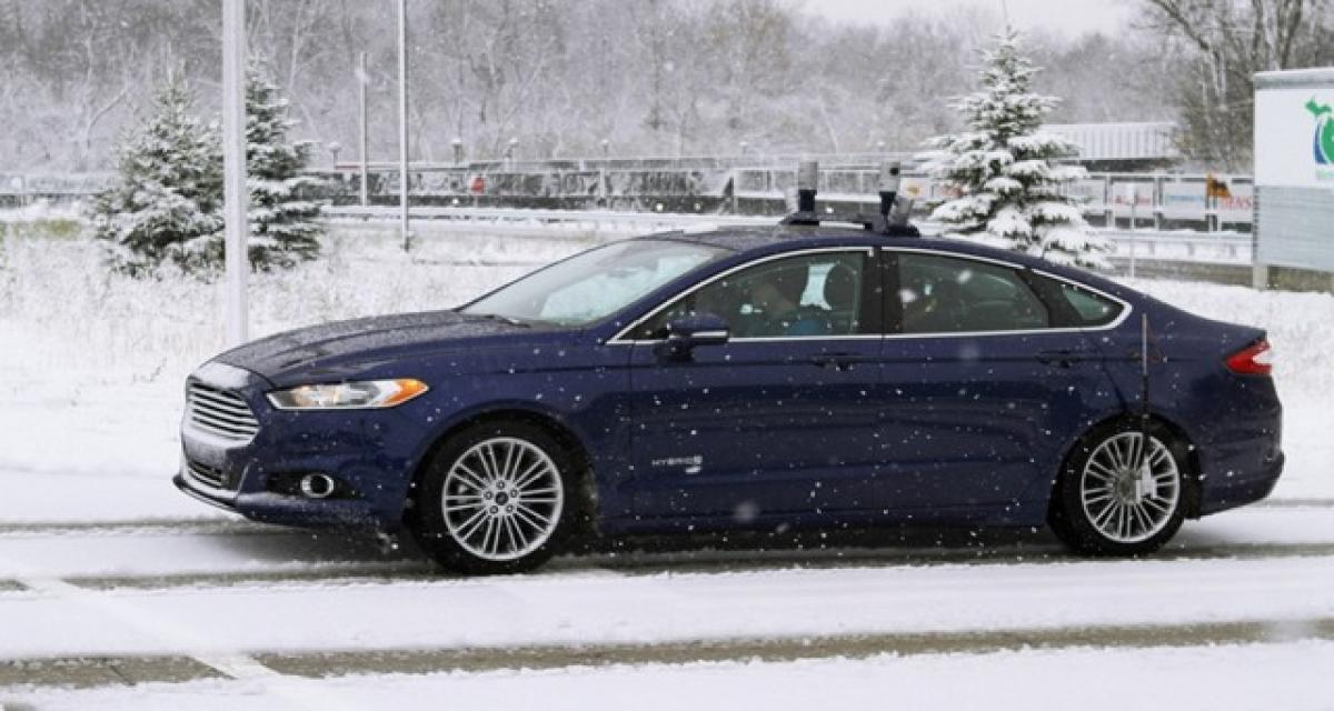 La voiture autonome Ford à l'épreuve de la neige
