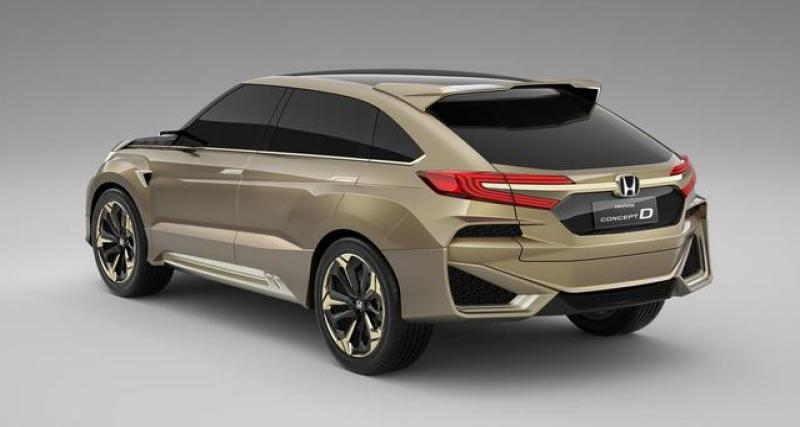  - Pékin 2016 : le SUV Honda Concept D de série annoncé