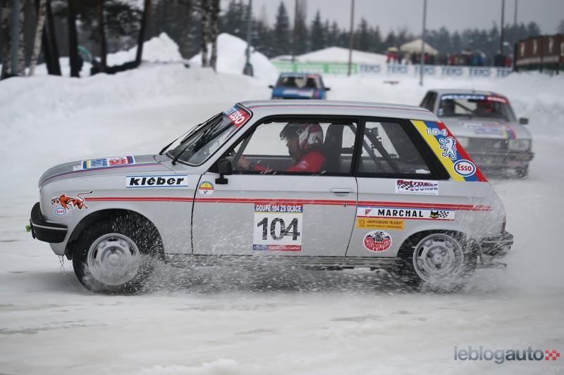 - A Serre Chevalier, les Peugeot 104ZS renouent avec la tradition de la Coupe 104 sur glace. 3