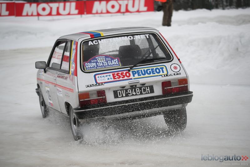  - A Serre Chevalier, les Peugeot 104ZS renouent avec la tradition de la Coupe 104 sur glace. 4
