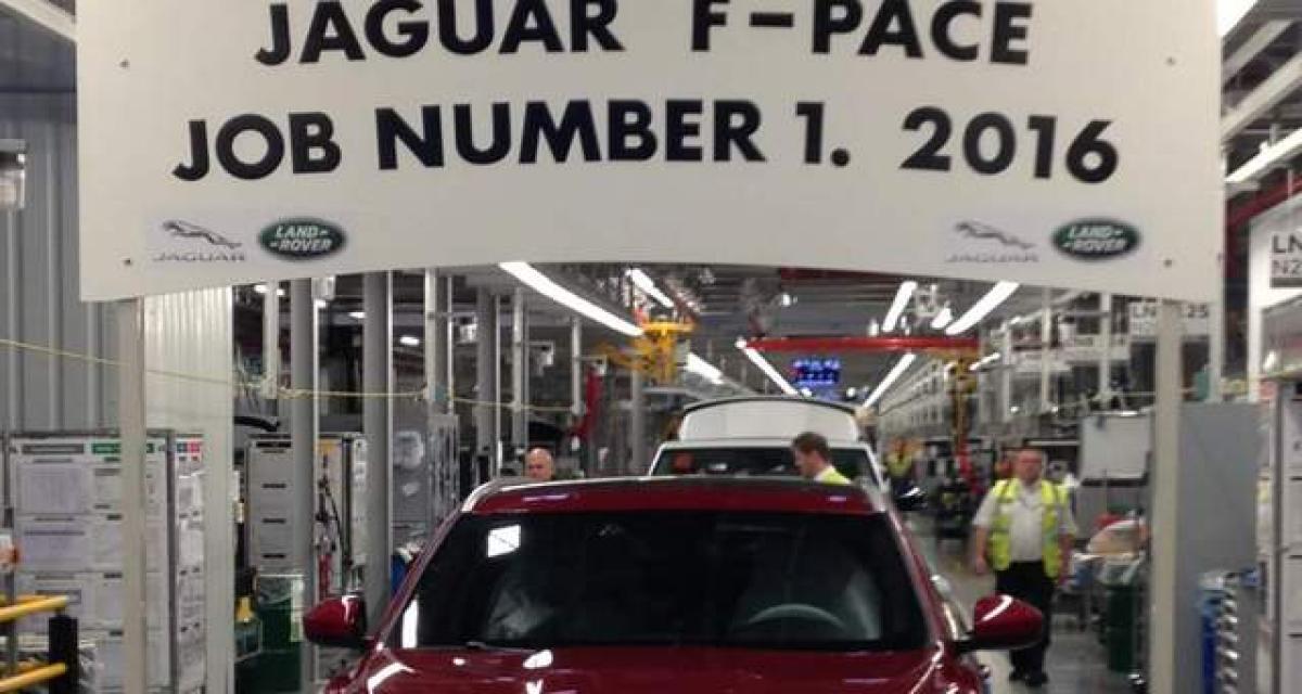 Le premier Jaguar F-Pace de série produit