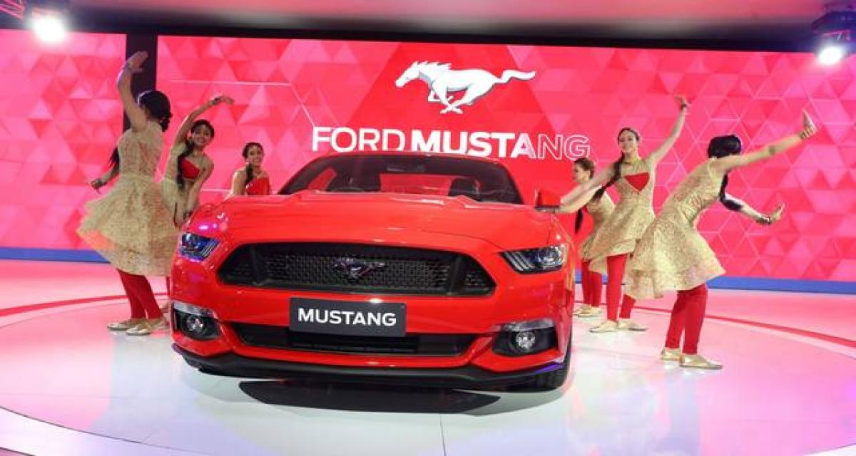 Delhi 2016 : la Ford Mustang débarque en Inde