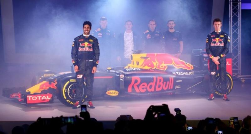  - F1 2016 : avant la RB12, Red Bull Racing dévoile ses couleurs