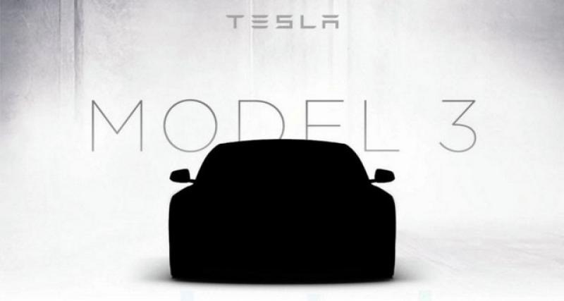  - Premiers teasers pour la Tesla Model 3