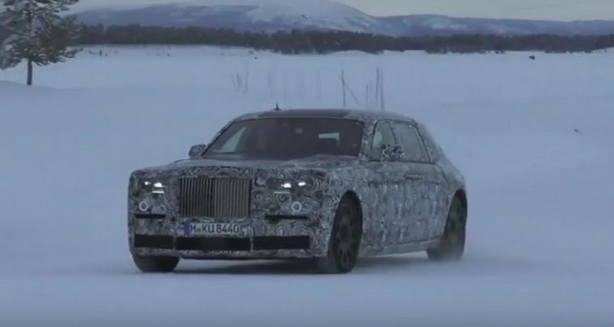 Spyshot : la Rolls-Royce Phantom n'a pas peur du froid