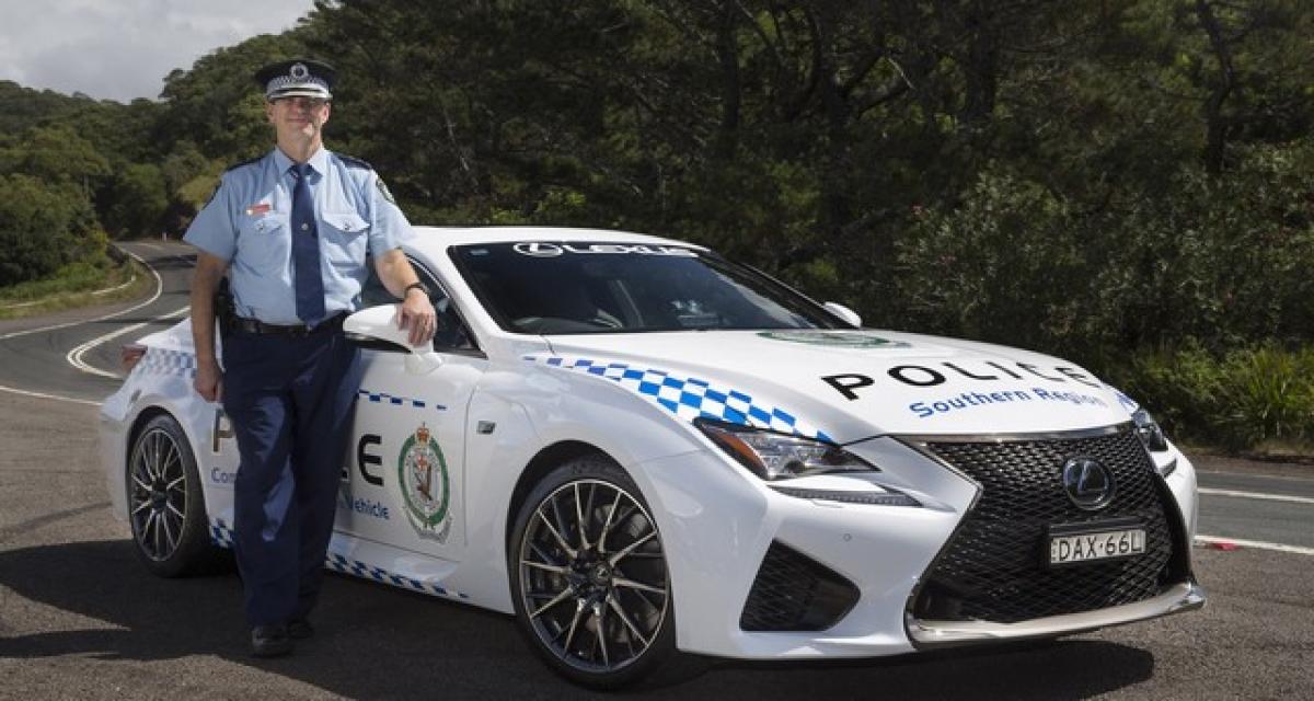 Une Lexus RC F pour la police australienne