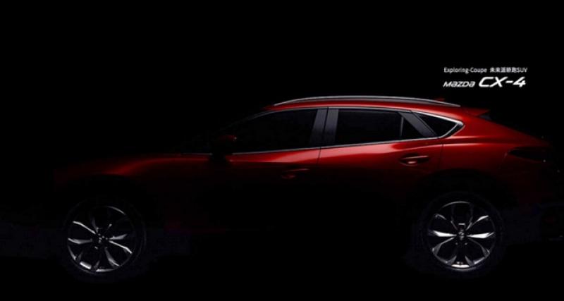  - Pékin 2016 : Mazda CX-4, suite du teasing