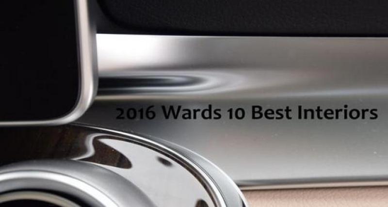  - Les dix meilleurs intérieurs 2016 selon Wards