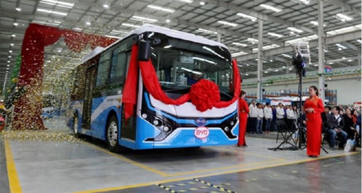 Chine : Byd ouvre une nouvelle usine de bus électrique