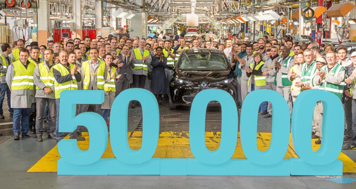 Renault remet les clés de la 50 000ème Zoe