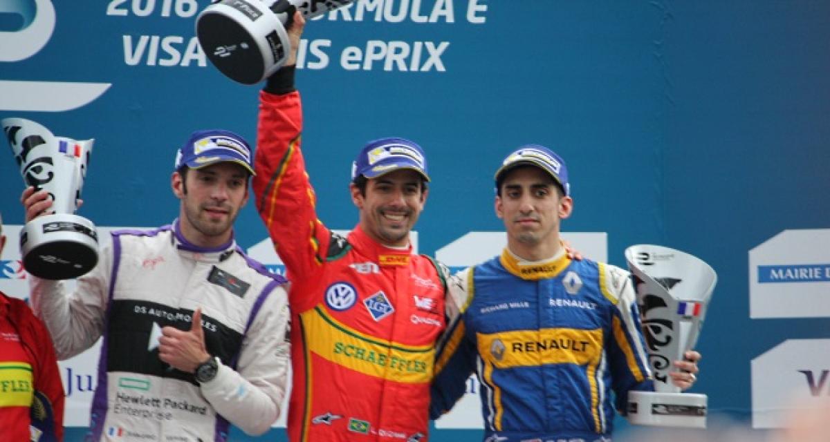 Formule E - ePrix de Paris 2016 : Di Grassi vainqueur, Vergne à l'applaudimètre