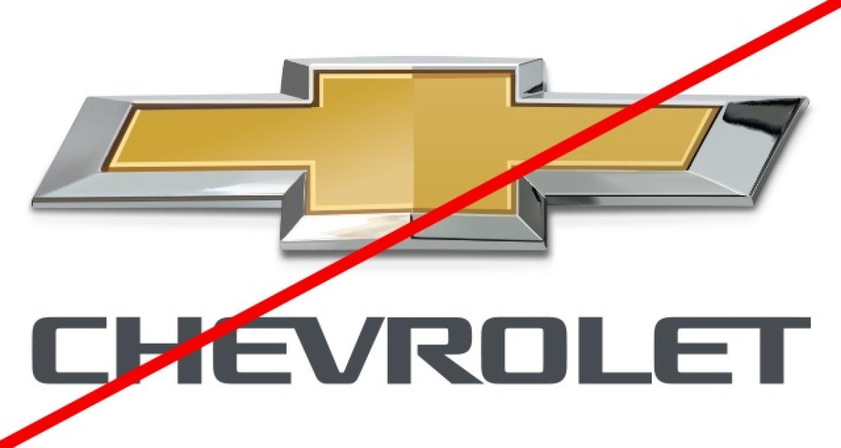 Chevrolet interdit d'Iran