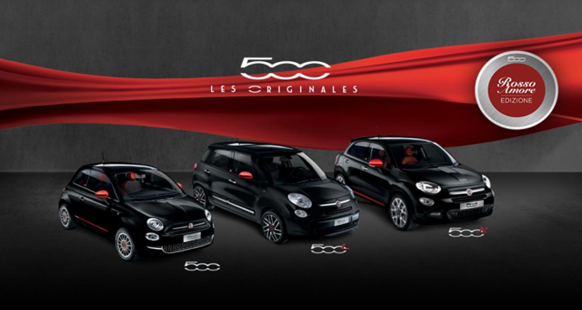 Fiat lance les 500, 500L et 500X Rosso Amore Edizione