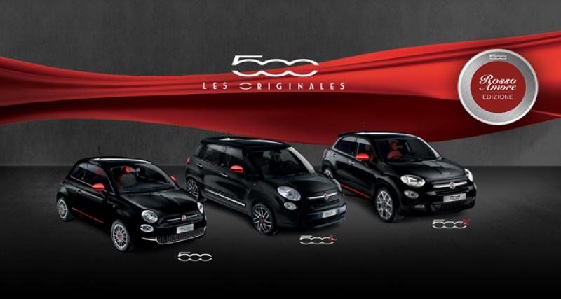  - Fiat lance les 500, 500L et 500X Rosso Amore Edizione