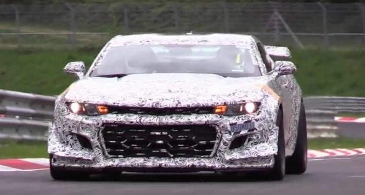 Spyshot : la Chevrolet Camaro Z/28 muscle son jeu au Nürburgring