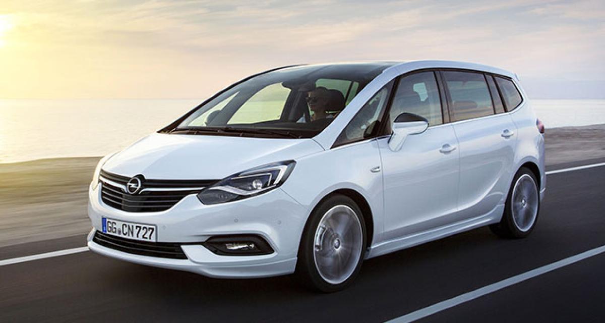 Opel Zafira, nouveau visage et technologie à jour