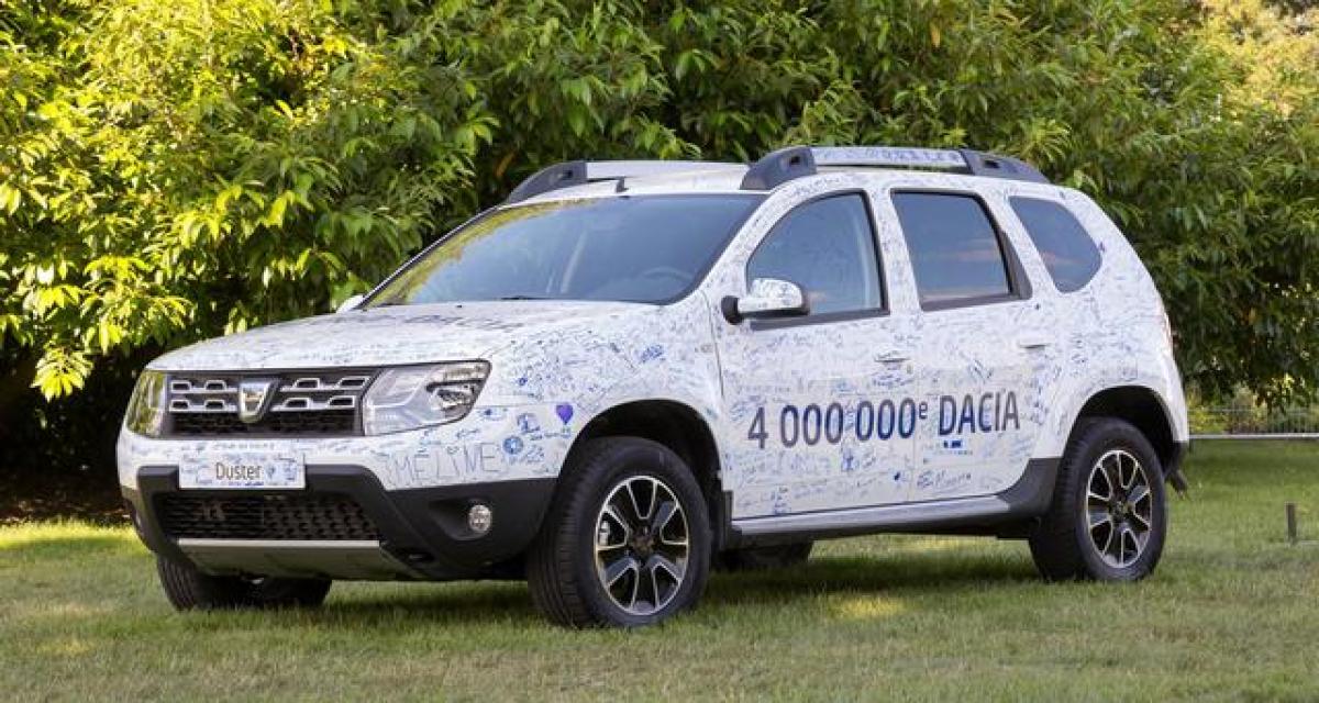 Dacia : plus de 4 millions au compteur