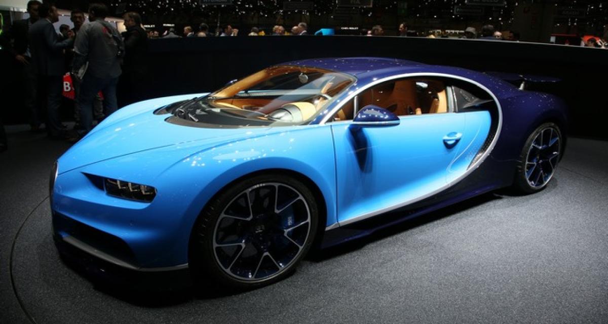 Bugatti Chiron : plus de 431 km/h dans le viseur