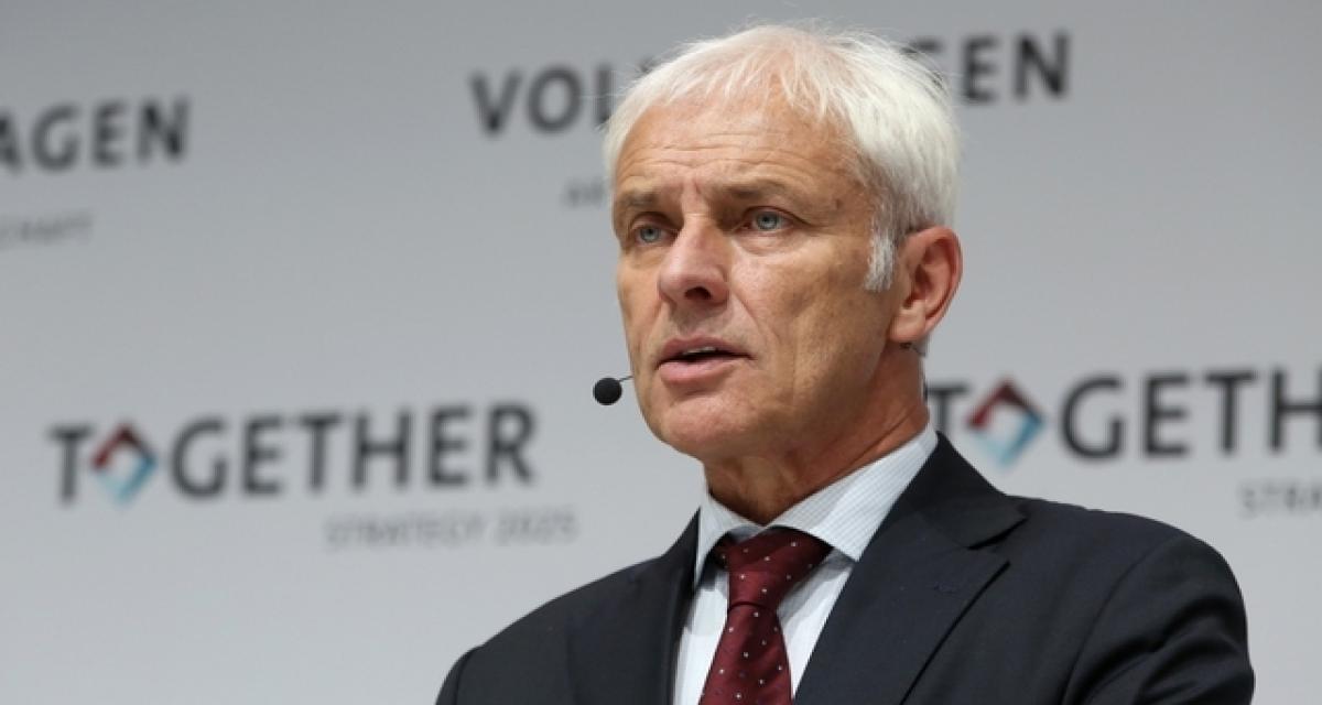 Dieselgate : Matthias Müller exclut toute compensation pour les clients européens