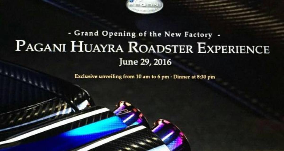 Certains ont découvert la Pagani Huayra Roadster