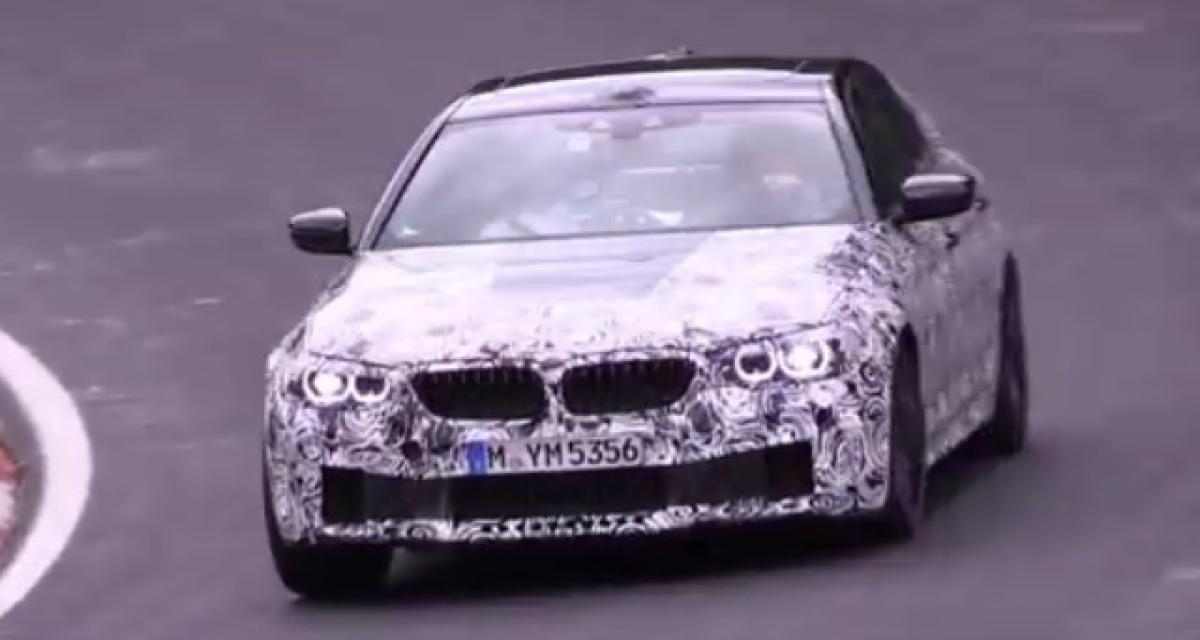 Spyshot : la BMW M5 bichonne ses réglages au Nürburgring