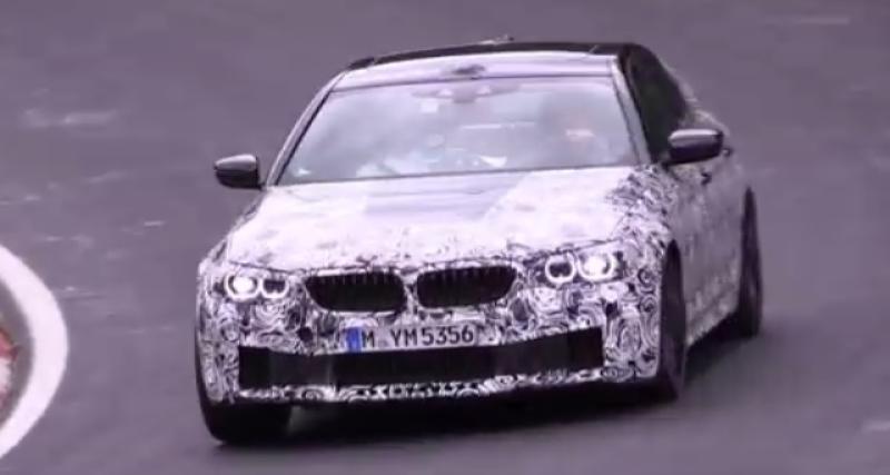  - Spyshot : la BMW M5 bichonne ses réglages au Nürburgring