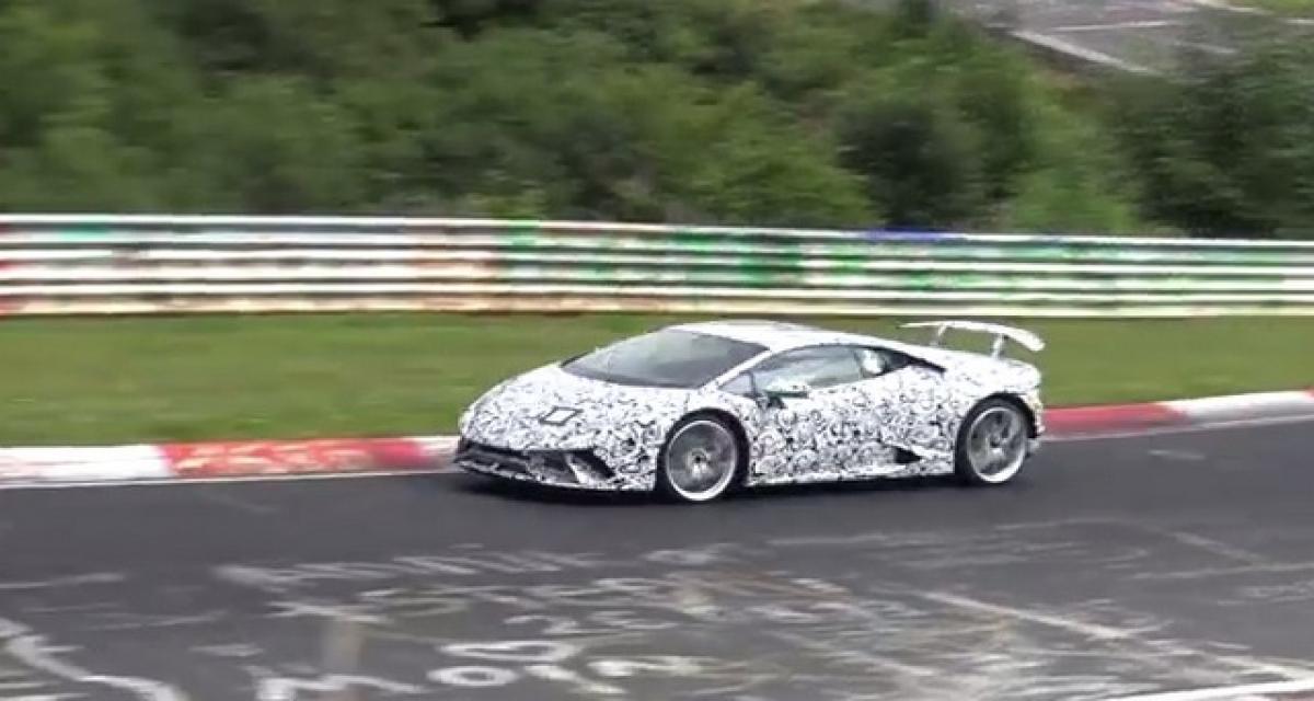 Spyshot : au Nürburgring, la Lamborghini Huracàn Superleggera se fait voir et entendre