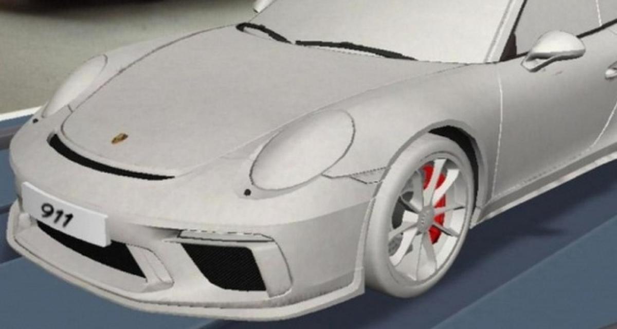 Le restylage de la Porsche 911 GT3 en fuite