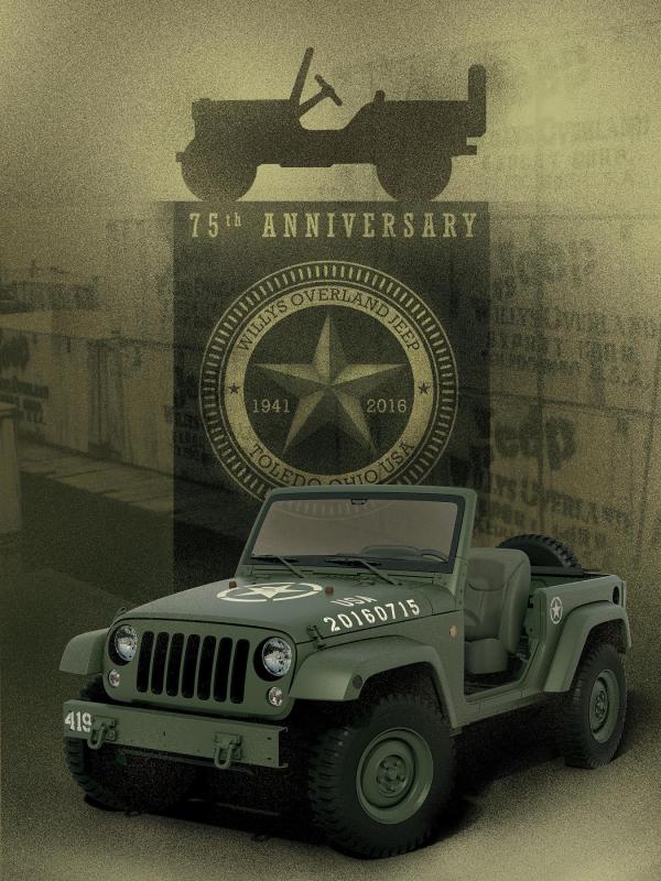  - Jeep Wrangler 75th Salute Concept : anniversaire 1