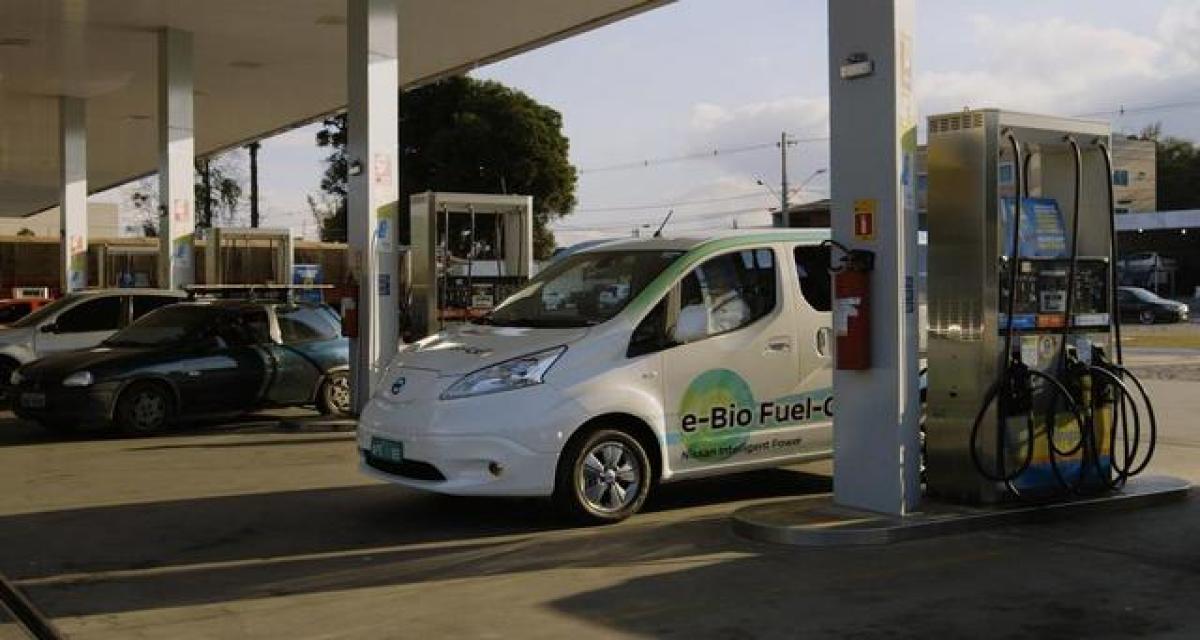 Nissan combine e-NV200, pile à combustible et bioéthanol
