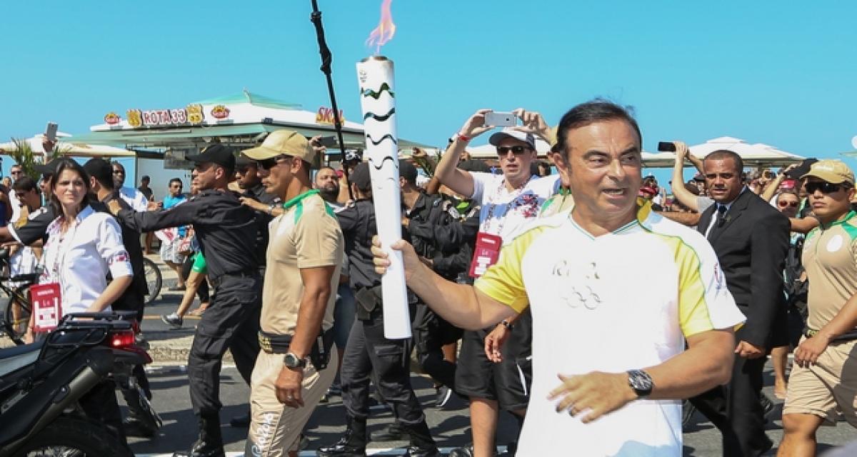 Rio 2016 : Carlos Ghosn porteur de la flamme, bon pour l'image... Bon pour le business ?