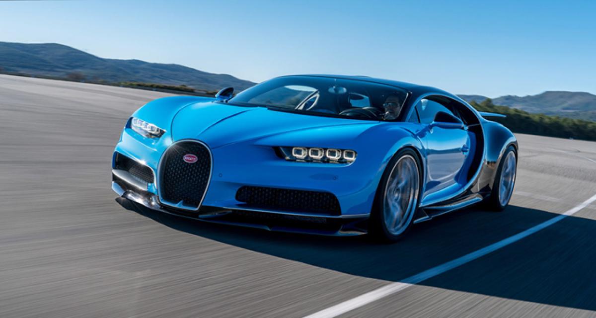 Bugatti : la Chiron se vendrait nettement mieux que la Veyron