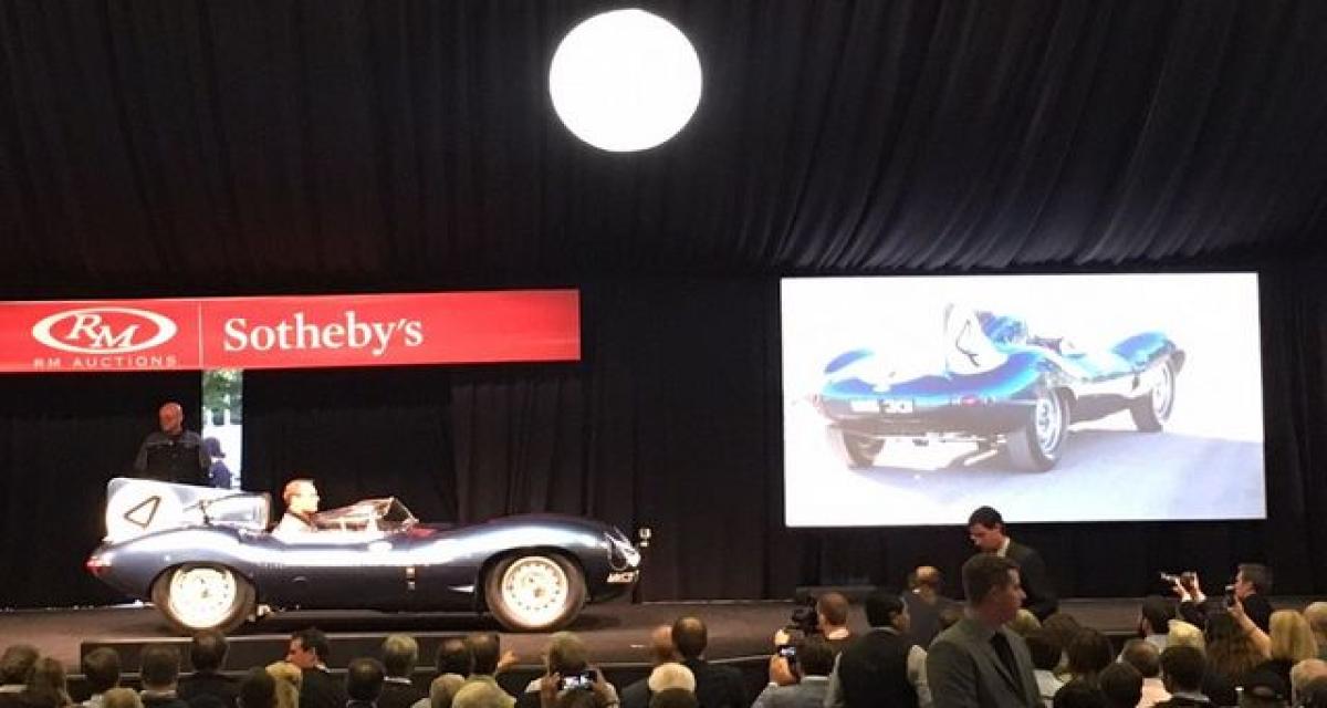 Plus de 21 millions de dollars pour la Jaguar Type-D lauréate 1956 des 24 heures du Mans