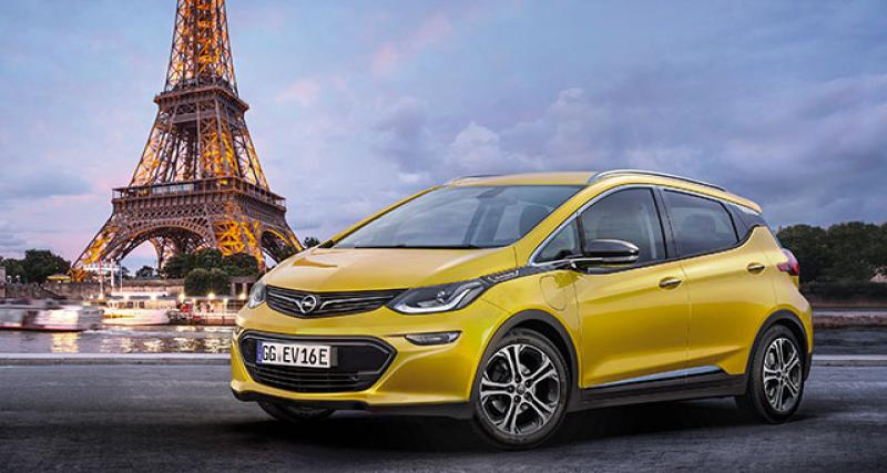  - Paris 2016 : l'Opel Ampera-e en sera