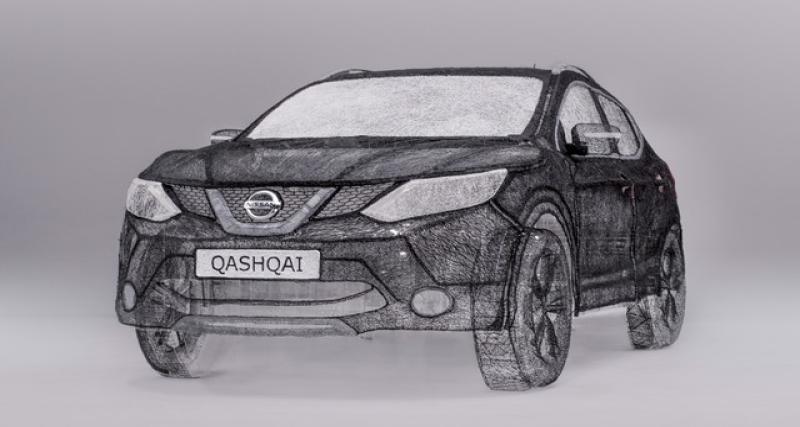  - Un Nissan Qashqai créé avec un stylo 3D