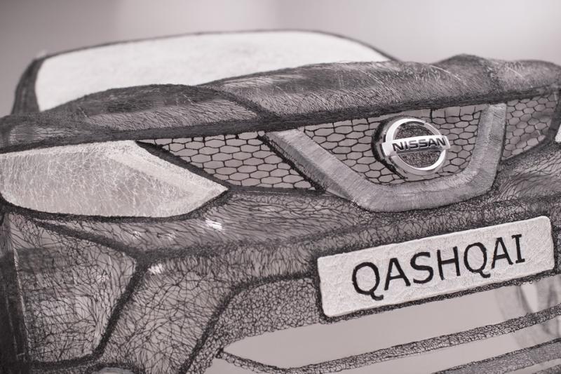  - Un Nissan Qashqai créé avec un stylo 3D 1